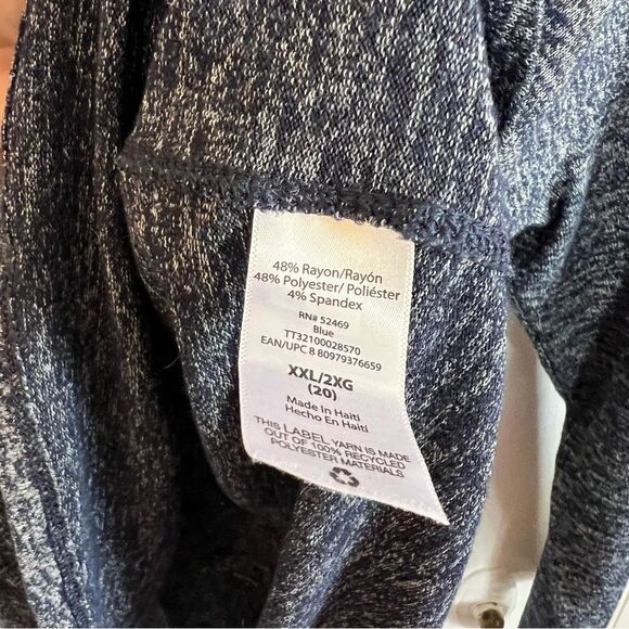 Time & Tru Gray Long Sleeve Top - Picture 3 of 5